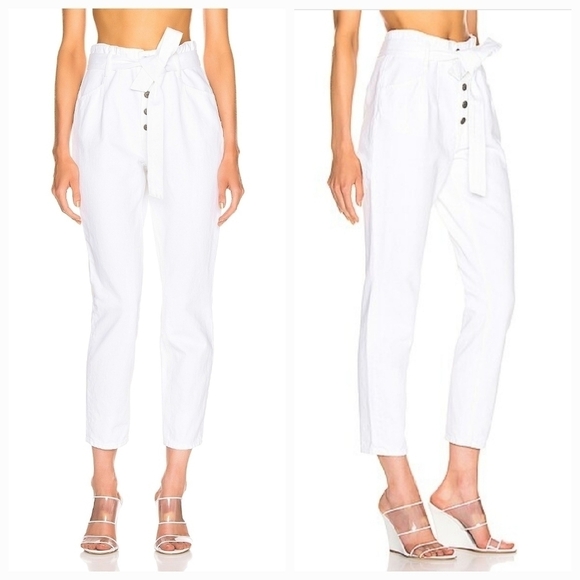 Grlfrnd Daphne High Waist Paperbag Pants 26 - Picture 1 of 10